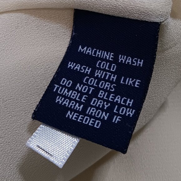 Chaps brand size 8 blue flirty lined ruffled watercolor flower design skirt - Picture 5 of 5